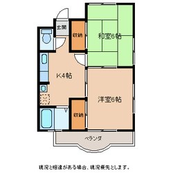 下山コーポの物件間取画像